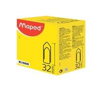 MAPED - Attache-lettres médium, 45 mm, contenu: 100 pièces en métal, dans des boites cartons (322420 9)