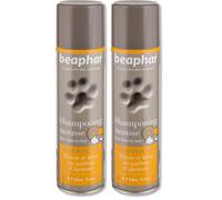 MAPED BEAPHAR - Shampoing Mousse sans rinçage à l'Aloe Vera pour Chien et Chat - Nettoie, nourrit, protège et parfume Le Poil aux Agrumes - Pratique et Facile à Utiliser - Flacon 250 ML (Lot de 2)