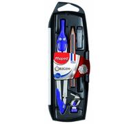 Maped – Boîte à compas 5 pièces, couleurs assorties, pour enfants, 130 mm