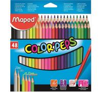 MAPED Boîte Carton de 48 Crayons de Couleur Color'peps
