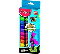 Maped Peinture gouache en tube 12 x 12 ml Effets de transparent à opaque