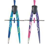 Maped Bow Precision System 291013 Boussole fantaisie Couleurs assorties Violet ou bleu