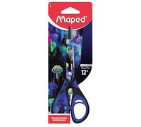 Maped - Ciseaux 16 cm Deepsea Paradise - Anneaux Confortables avec Revêtement Soft - Lames en Acier Inoxydable - Ciseaux Scolaires dès 12 Ans - Pour Collège et Lycée