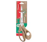 Maped Ciseaux Advanced Wood – Asymétriques, lames inox, poignées 3D, 50% poudre bois, 25 cm