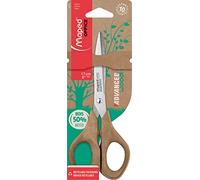 Maped Ciseaux Advanced 50% PP Wood – Bout pointu, lames acier inoxydable – 17 cm