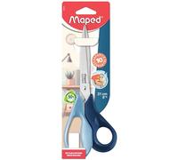Maped - Ciseaux asymétriques multi-usage 21cm Advanced Green - Anneaux ergonomiques composés à 60% de plastique recyclé - Lames en acier inoxydable - Packaging 100% carton