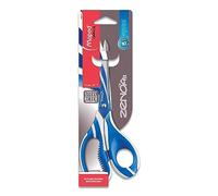 Maped - Ciseaux asymétriques Zenoa Fit 21 cm - Ciseaux Adultes avec Anneaux asymétriques intérieur souple - Lamelles Décorées et Amorties Anti-Douleur - Coloris aléatoire