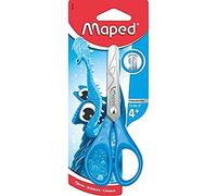 Maped - Ciseaux Essentials à Bouts Ronds 13 cm - Ciseaux Enfants avec Anneaux Ergonomiques - Lames Graduées en cm - Ciseaux Scolaires dès 4 Ans - Pour Maternelle et Primaire