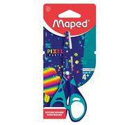 Maped - Ciseaux Pixel Party - 13 cm - Ciseaux Enfants - Ciseaux Scolaires dès 4 ans, Bleu, 464917