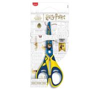 Maped Ciseaux Harry Potter 13 cm – Scolaires dès 4 ans, bouts ronds, anneaux Soft Confort Bleu