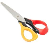 Maped - Ciseaux Sensoft 13 cm avec Anneaux Souples et Ergonomie 3D - Pour Enfants dès 4 Ans - Pour Maternelle et Primaire - Coloris Rouge et Jaune