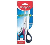 Maped - Ciseaux Sensoft 16 cm pour Gauchers avec Anneaux Souples et Ergonomiques - Ciseaux Scolaires dès 12 Ans - Pour Collège et Lycée - Coloris Aléatoire, 16 cm