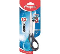 MAPED Ciseaux Sensoft 3D Bout pointu 16 cm Droitier Coloris Aléatoire
