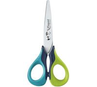 Maped - Ciseaux Sensoft - Ciseaux gauchers - Ciseaux Enfants avec Anneaux Souples - Ciseaux Scolaires 13cm - Coloris bleu