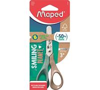 Maped Ciseaux Vivo Smiling Planet – pour petites mains gauches – lame 12 cm inox, anneaux 50% FSC