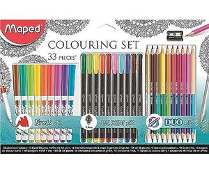Maped - Coffret Coloriage de 33 pièces - Kit de coloriage Comprenant