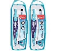 Maped - Coffret Compas Open Arctic Vibes - Compas Mine + Etui Mine + 1 Bague (Lot de 2)