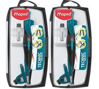 MAPED Coffret compas Precision System 165 mm Diam Max 30 cm Coloris Aléatoire (Lot de 2)
