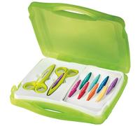 Maped - Coffret Ciseaux Cranteurs pour Découpe Créative - Mallette avec 2 Paires de Ciseaux + 10 Lames Interchangeables - Loisirs Créatifs Enfant - À partir de 3 ans