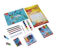 MAPED Color Craft+ Kit pour activités de coloriage | Kit de produits multiples avec pochette à fermeture éclair | Parfait pour un cadeau d'anniversaire | Ensemble de papeterie | Kit de 10 produits, 39