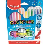 Maped – Feutres de coloriage Color Peps – pointe moyenne – pochette de 12