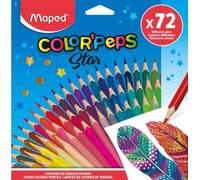 Maped Color'Peps Crayons de Couleur Classiques Lot de 72 Triangulaires