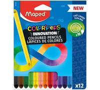 Maped COLOR'PEPS INFINITY COLOURED PENCILS - 12 COLOURS - 100% COLOURED LEAD - N