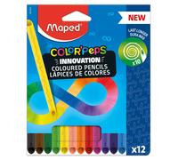 Maped COLOR'PEPS INFINITY COLOURED PENCILS - 12 COLOURS - 100% COLOURED LEAD - N