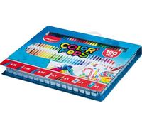Maped Color'Peps Kit de Coloriage - 36 Crayons de Couleur, 36 Feutres Lavables, 24 Craies, 1 Feutre Brush Calligraphie, 1 Crayon HB, Gomme et Taille Crayon, Coloris assortis, 100 Unité (Lot de 1)