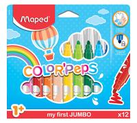 Maped Color'Peps Maxi Jumbo Feutres - 12 Couleurs