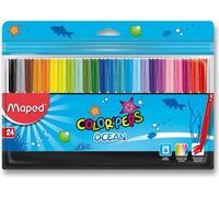 Maped ColorPeps Ocean set de 24 stylos de couleur - découvrez des possibilités créatives infinies et exprimez votre imagination dans les tons de la mer !
