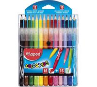Maped Combinaison de crayons de couleur et de feutres de coloriage COLOR'PEPS