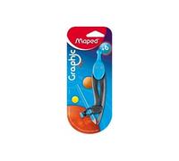 Maped Compas Graphic 360° 19110 avec bague d'adaptation, couleurs assorties