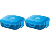 Maped- Concept Kids Boîte à goûter, 870803, Bleu, 740 ML (Lot de 2)