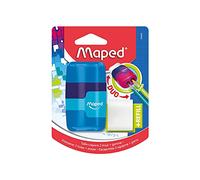 Maped Connect Colour Duo gomme et taille-crayon (couleurs assorties), 49220