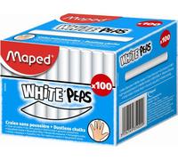 Maped craie pour tableau noir WHITE'PEPS rond blanc 100 pièces