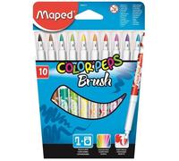 Maped Color'Peps - Crayons aquarellables, mine résistante - Set de 12 + pinceau