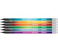 Maped crayon BLACK'PEPS ENERGY dureté : HB,carquois de 72 pièces