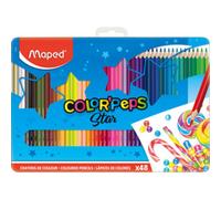 MAPED Crayon de couleur COLOR'PEPS, étui métal de 48