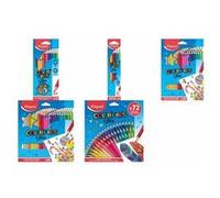 Maped - Crayons de Couleur Color'Peps Classic - Palette de 72 Couleurs Vives - Crayon Triangulaire Ergonomique - Pochette de 72 Crayons en Bois 832072