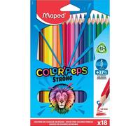 Maped Crayon De Couleur Color'peps Strong, Étui Carton De 18