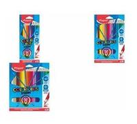 Maped - Crayons de Couleur STRONG Color'Peps - Multicolore - 18 Crayons de Coloriage Ultra-résistants et Ergonomique - Pochette carton de 18 Crayons