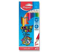 Maped Crayon de couleur triangulaire COLOR'PEPS, étui carton de 12 pièces