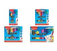 Maped Crayon de couleur triangulaire COLOR'PEPS, étui métal G