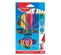Maped Crayon de couleur triangulaire JUMBO COLOR'PEPS STRONG G