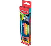 Maped - Crayons à Papier Noirs Décorés - Message Positifs et Inspirants - Boîte 12 Crayons 852001 Multicolore