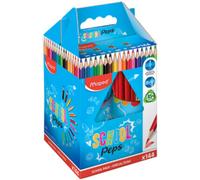 MAPED Crayons de couleur COLOR'PEPS, pack scolaire de 144