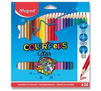 MAPED Crayons de couleur triangulaires Color'Peps 24p.