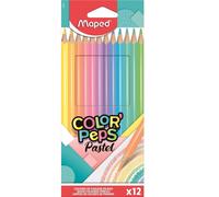 Maped Crayons Pastel Color'peps X12 Bte Carton