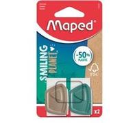 Maped Creativ 112520FM gomme à effacer Bois Marron, Vert, Blanc 2 pièce(s)